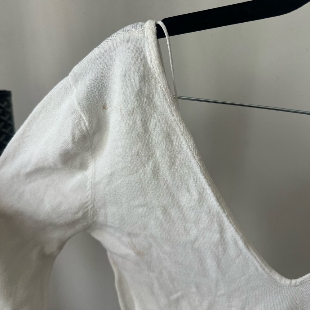 Meshki White Long Sleeve Coverup Dress - Picture 5 of 8